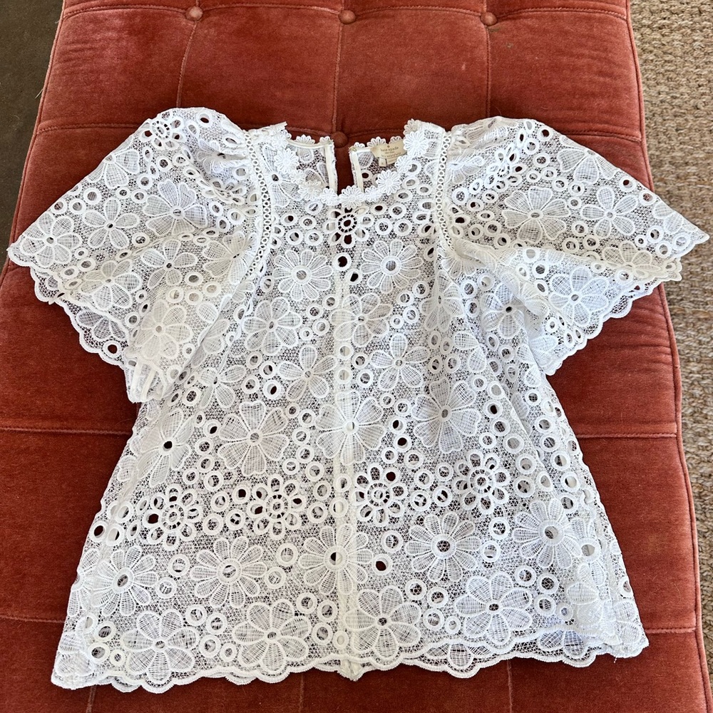 Kate spade eyelet blouse small
